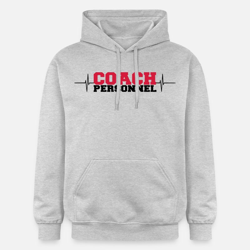 coach personnel avec fréqUENCES - Sweat à capuche Softstyle® Gildan Unisexe - gris clair chiné
