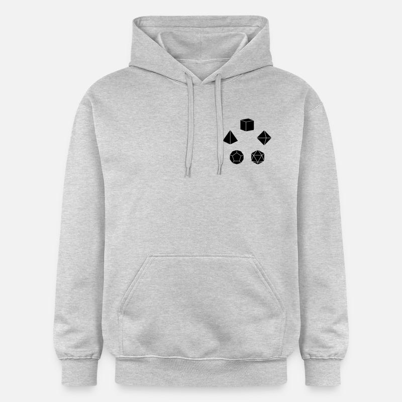 Ensemble de dés Stylo et Feuille - Sweat à capuche Softstyle® Gildan Unisexe - gris clair chiné