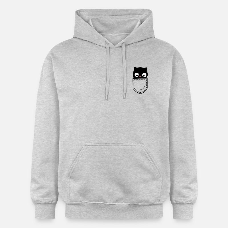 Chat Chats - Sweat à capuche Softstyle® Gildan Unisexe - gris clair chiné
