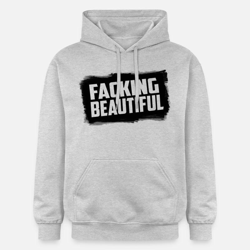 Facking Belle - Sweat à capuche Softstyle® Gildan Unisexe - gris clair chiné