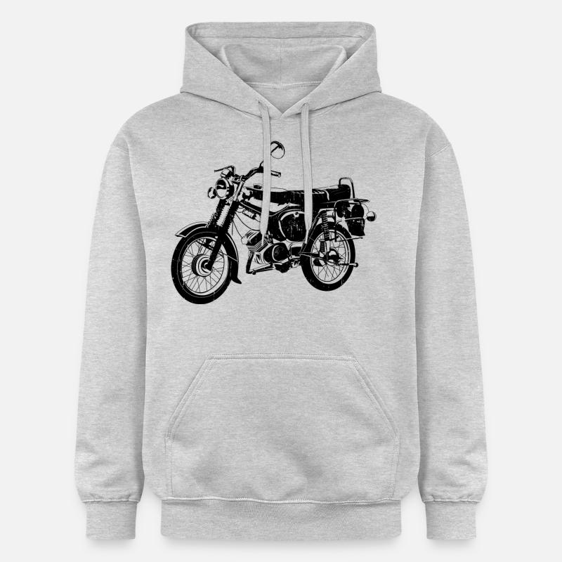 Simson S51 B4 - Sweat à capuche Softstyle® Gildan Unisexe - gris clair chiné