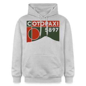 Cotopaxi Finisher Volcano Hiking Ecuador Keepsake - Gildan Unisex Softstyle® Midweight Hoodie - light heather grey - Front - Liana (172cm) & Jaron (178cm)