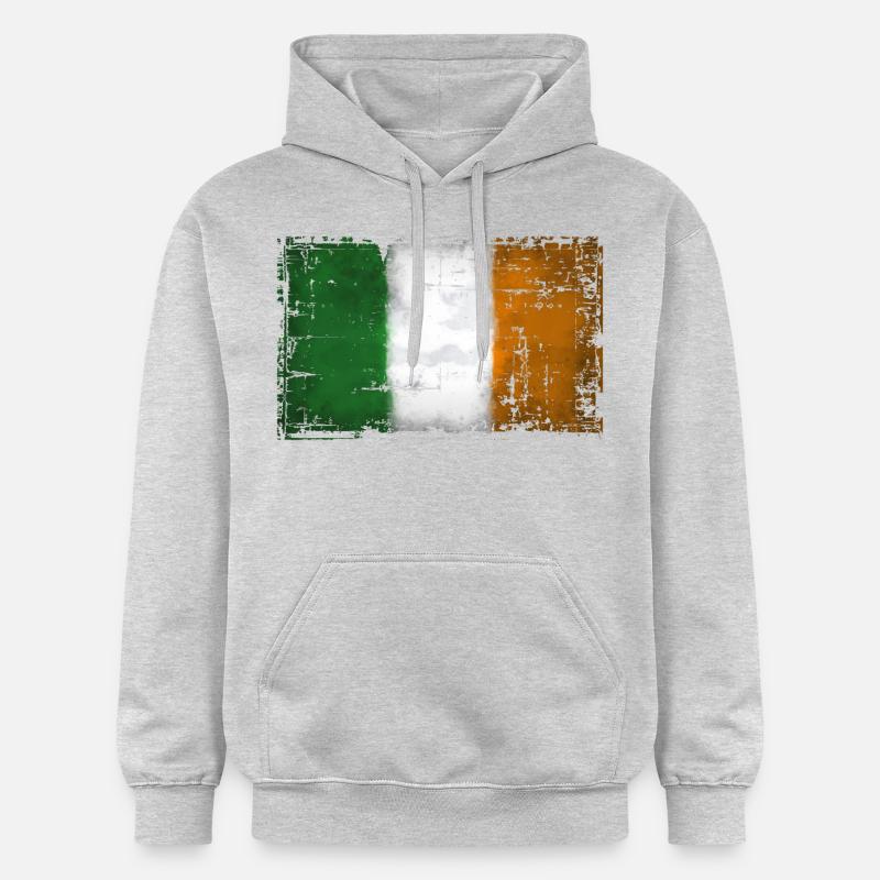 Irlande - Irlande - Sweat à capuche Softstyle® Gildan Unisexe - gris clair chiné