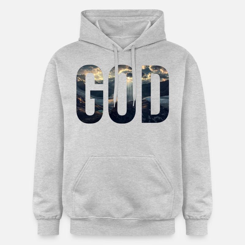 Dieu - Sweat à capuche Softstyle® Gildan Unisexe - gris clair chiné