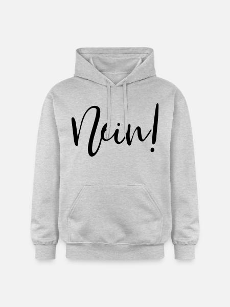 Nein! - Gildan Unisex Softstyle® Midweight Hoodie - Hellgrau meliert