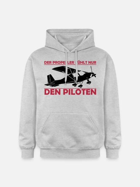 C42 Ultraleichtflugzeug Geschenk - Gildan Unisex Softstyle® Midweight Hoodie - Hellgrau meliert