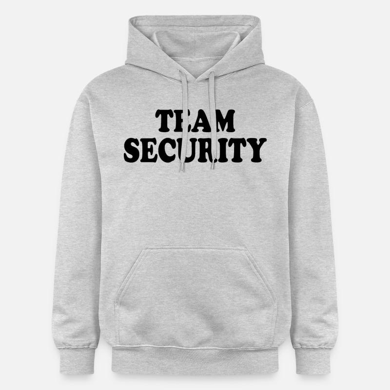 Team security - Sweat à capuche Softstyle® Gildan Unisexe - gris clair chiné