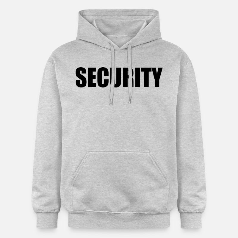 Security - Sweat à capuche Softstyle® Gildan Unisexe - gris clair chiné
