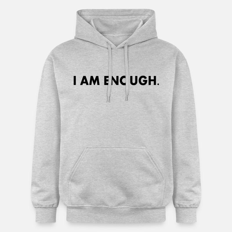 I am enough - Sweat à capuche Softstyle® Gildan Unisexe - gris clair chiné