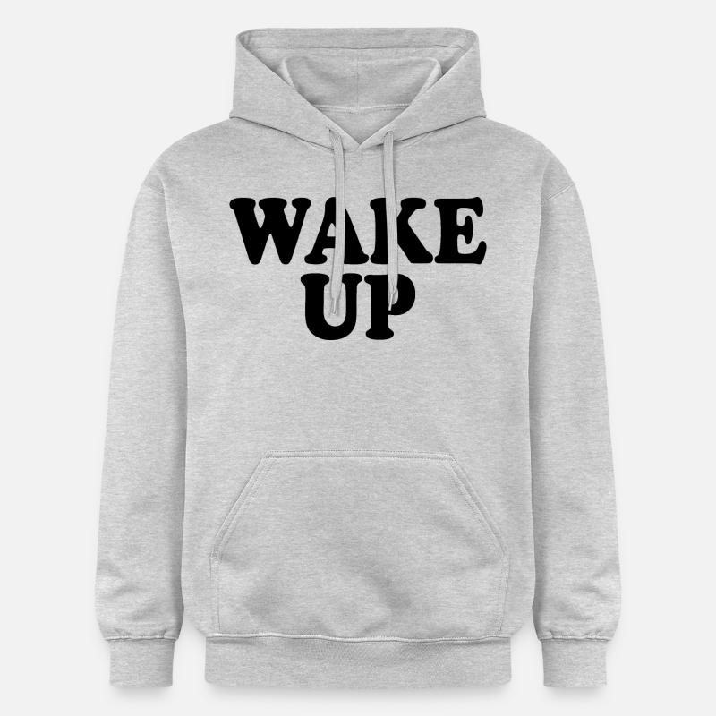 Wake up - Sweat à capuche Softstyle® Gildan Unisexe - gris clair chiné