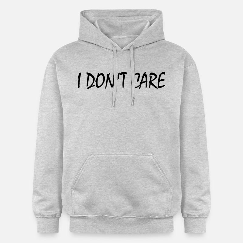 I dont care - Sweat à capuche Softstyle® Gildan Unisexe - gris clair chiné