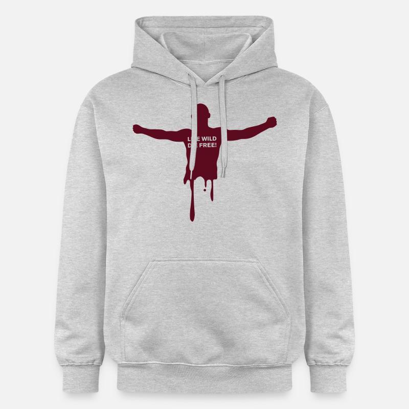 livewilddiefree - Gildan Unisex Softstyle® Midweight Hoodie - light heather grey