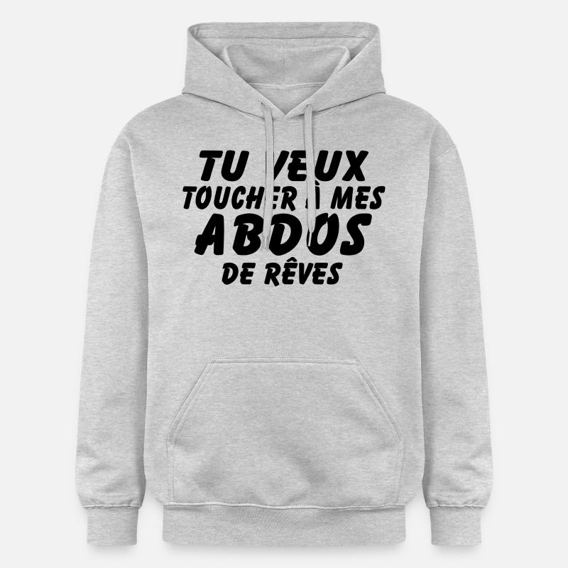 abdos de reves - Sweat à capuche Softstyle® Gildan Unisexe - gris clair chiné