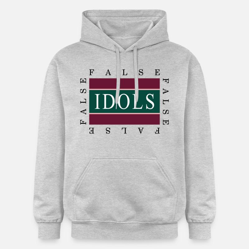 False Idols graphique - Sweat à capuche Softstyle® Gildan Unisexe - gris clair chiné