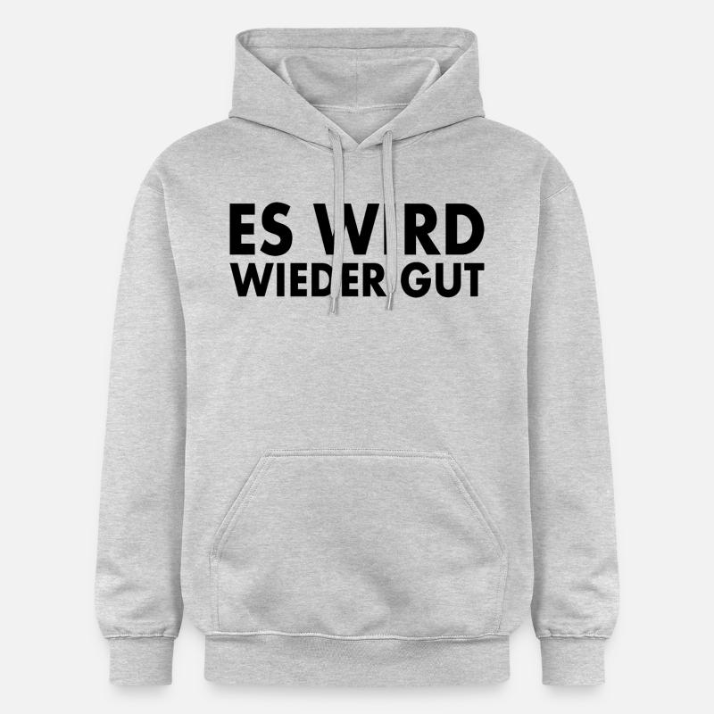 Es wird wieder gut - Gildan Unisex Softstyle® Midweight Hoodie - Hellgrau meliert