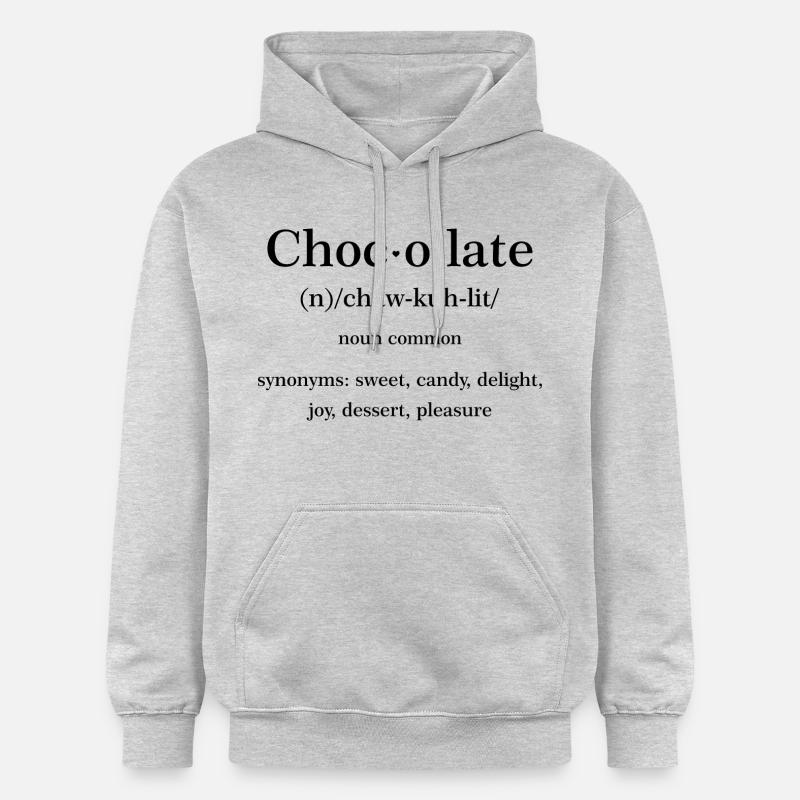 Citation chocolat - Sweat à capuche Softstyle® Gildan Unisexe - gris clair chiné