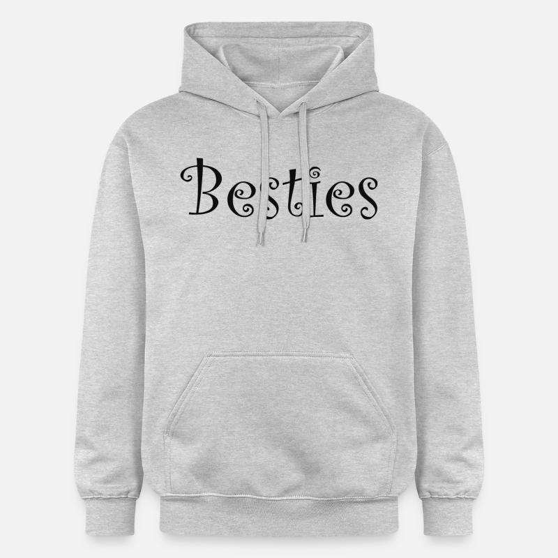 Citation de Besties - Sweat à capuche Softstyle® Gildan Unisexe - gris clair chiné