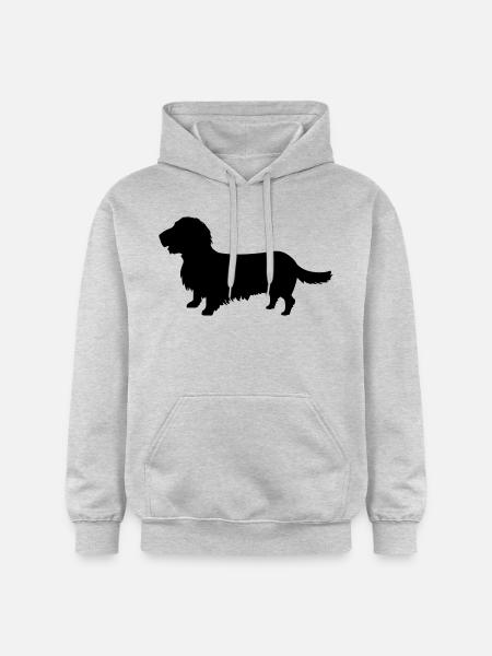 Rough-haired dachshund - Gildan Unisex Softstyle® Midweight Hoodie - light heather grey