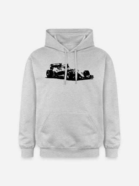Formula One - Racecar - Gildan Unisex Softstyle® Midweight Hoodie - light heather grey