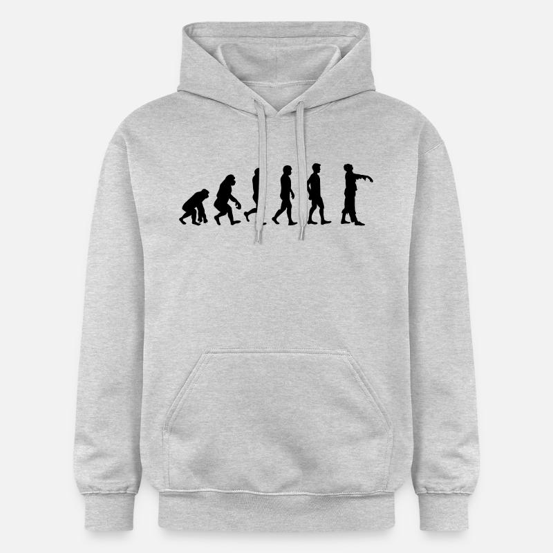 Evolution Zombie - Sweat à capuche Softstyle® Gildan Unisexe - gris clair chiné