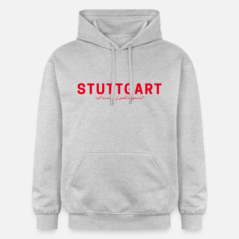 Stuttgart T-Shirt – Home & Skyline Style - Sweat à capuche Softstyle® Gildan Unisexe - gris clair chiné