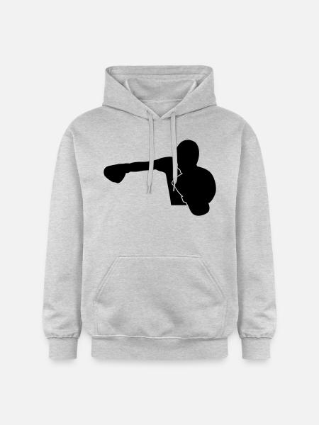 Boxer Beats KnockOut Design - Gildan Unisex Softstyle® Midweight Hoodie - light heather grey