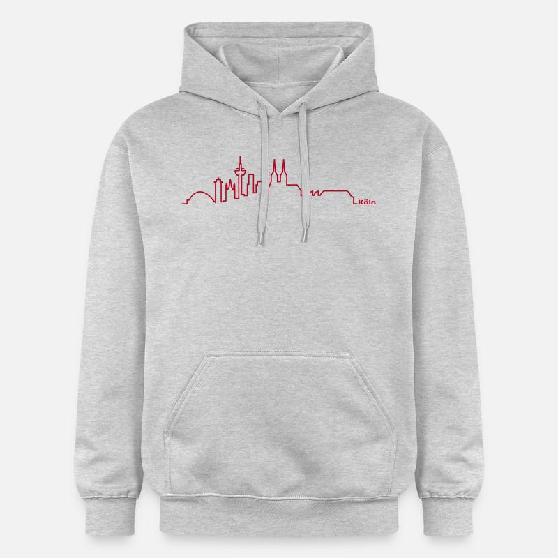 cologne ligne d'horizon - Sweat à capuche Softstyle® Gildan Unisexe - gris clair chiné