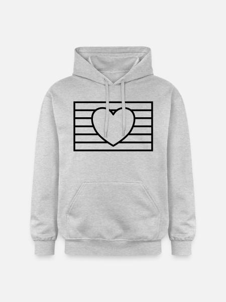 Abstrakte LGBTQ Regenbogenfahne - Gildan Unisex Softstyle® Midweight Hoodie - Hellgrau meliert