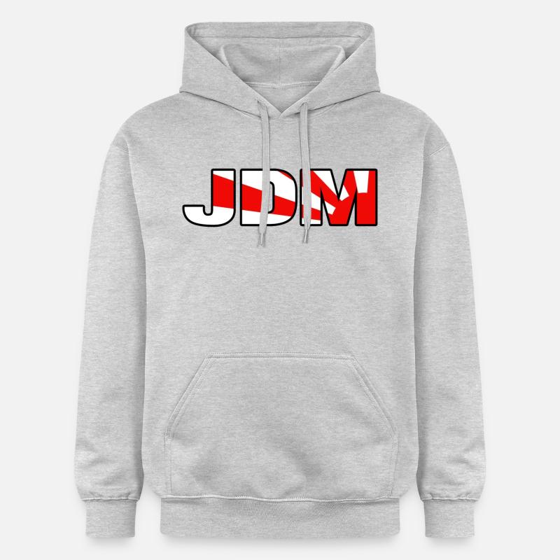 JDM - Sweat à capuche Softstyle® Gildan Unisexe - gris clair chiné