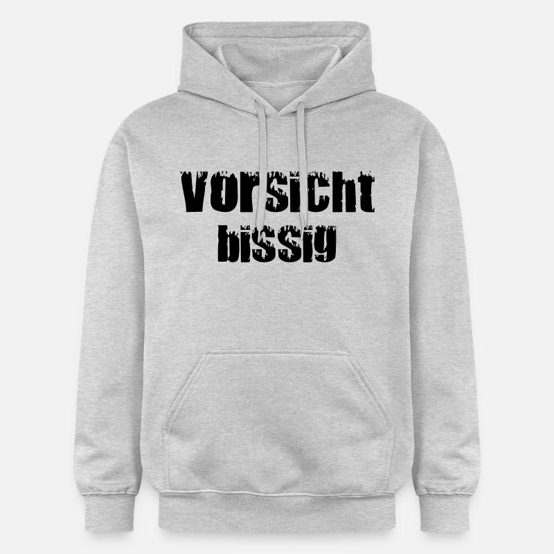 Méfiez-vous du Snappy Black - Sweat à capuche Softstyle® Gildan Unisexe - gris clair chiné