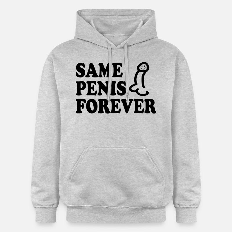 Same penis forever - Sweat à capuche Softstyle® Gildan Unisexe - gris clair chiné