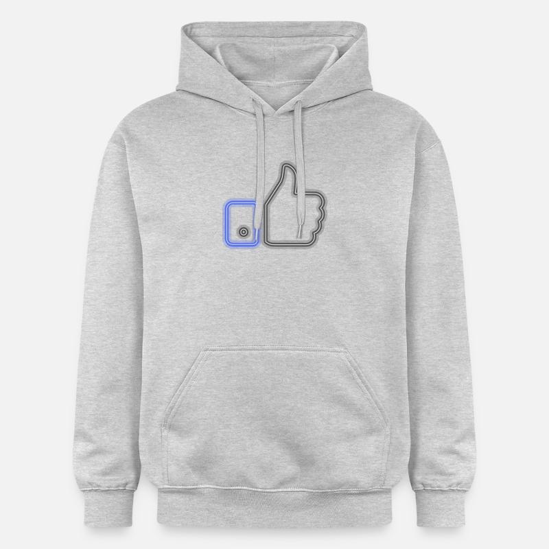 pouce - Sweat à capuche Softstyle® Gildan Unisexe - gris clair chiné