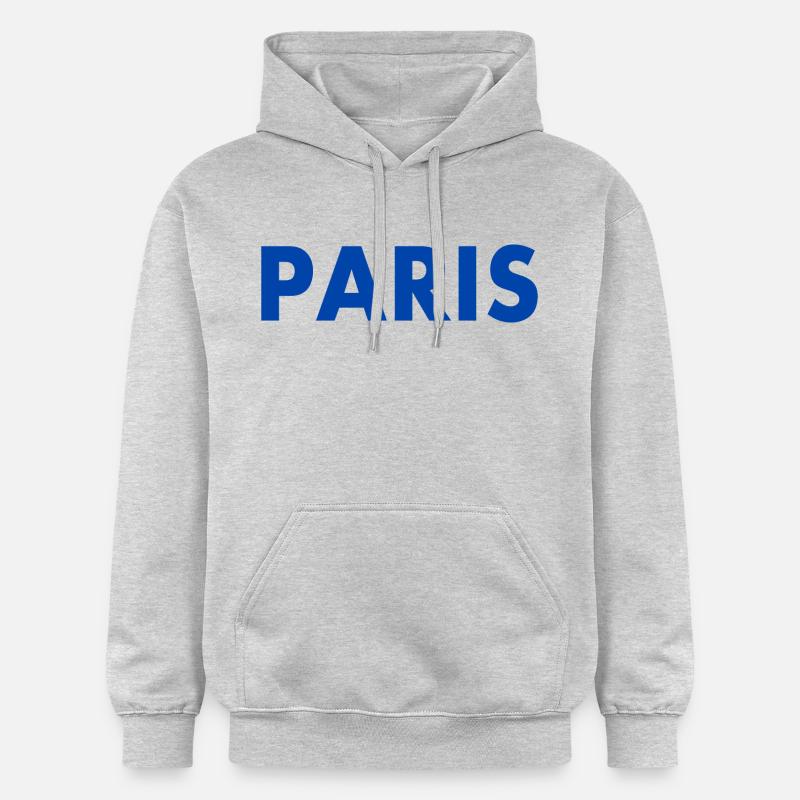 Paris - Sweat à capuche Softstyle® Gildan Unisexe - gris clair chiné
