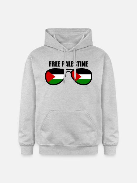 Free palestine - Gildan Unisex Softstyle® Midweight Hoodie - Hellgrau meliert