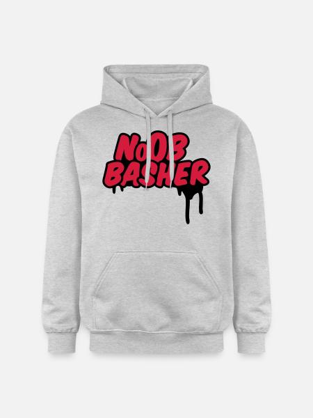 Noob Basher - Gildan Unisex Softstyle® Midweight Hoodie - Hellgrau meliert