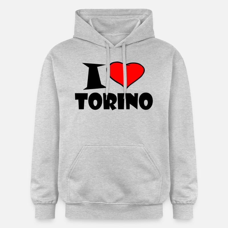 Torino - Sweat à capuche Softstyle® Gildan Unisexe - gris clair chiné