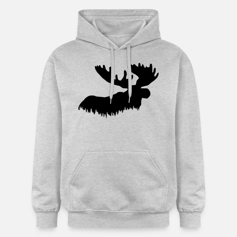 élan - Sweat à capuche Softstyle® Gildan Unisexe - gris clair chiné