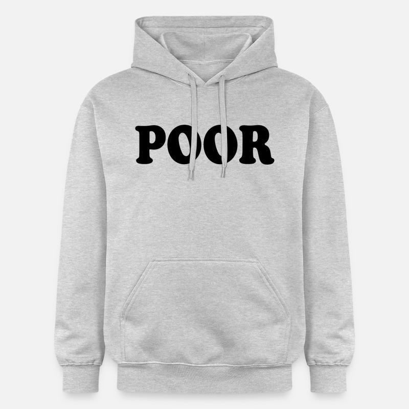 Poor - Sweat à capuche Softstyle® Gildan Unisexe - gris clair chiné