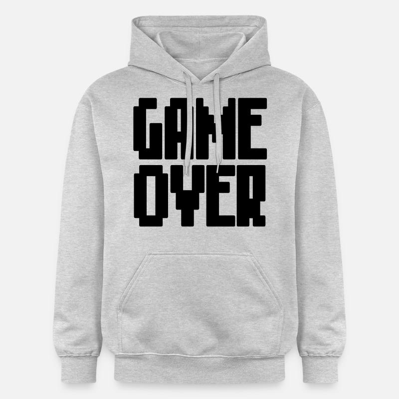 Game Over - Sweat à capuche Softstyle® Gildan Unisexe - gris clair chiné