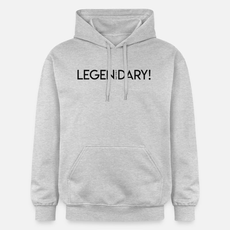 LEGEN ... attends ... DARY! - Légendaire - Sweat à capuche Softstyle® Gildan Unisexe - gris clair chiné