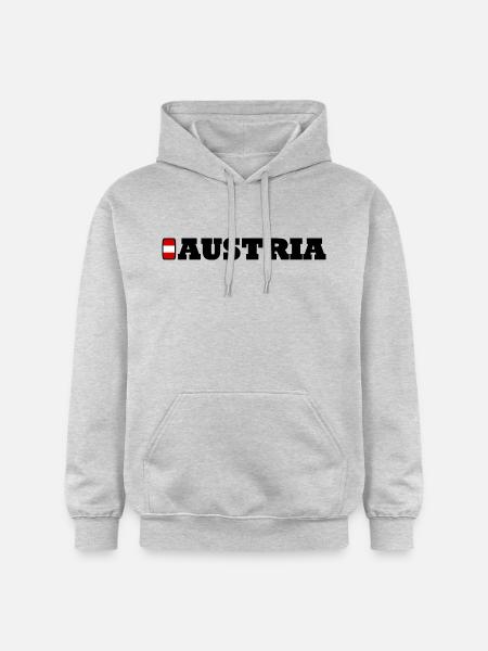Austria / Austria - Gildan Unisex Softstyle® Midweight Hoodie - light heather grey