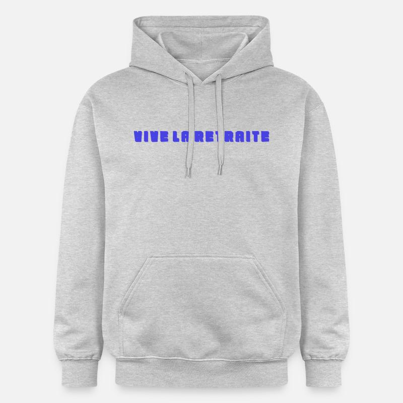 RETRAITE. RETRAITE. RETRAITEE. RETRAITE - Sweat à capuche Softstyle® Gildan Unisexe - gris clair chiné