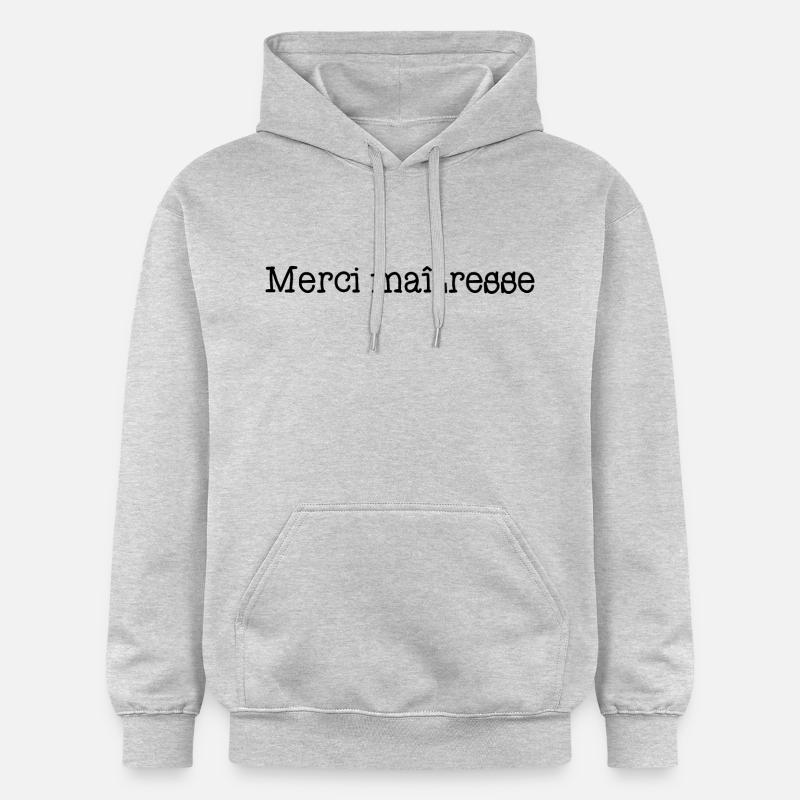 MAÎTRESSE. MERCI. MERCI MAÎTRESSE. CADEAU - Sweat à capuche Softstyle® Gildan Unisexe - gris clair chiné