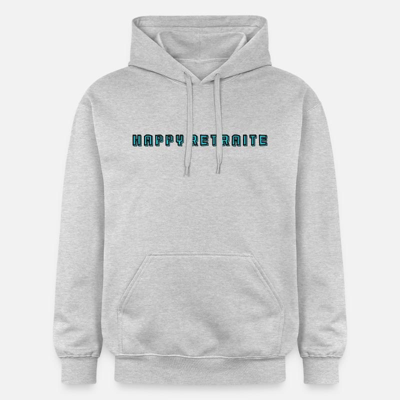 RETRAITE. RETRAITE. RETRAITEE. RETRAITE - Sweat à capuche Softstyle® Gildan Unisexe - gris clair chiné
