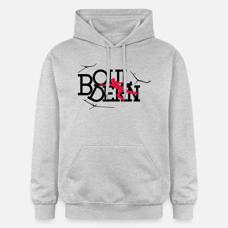 bouldering - Sweat à capuche Softstyle® Gildan Unisexe - gris clair chiné