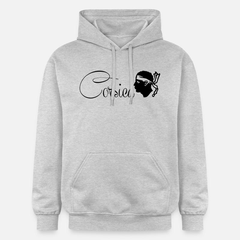 corsica - Sweat à capuche Softstyle® Gildan Unisexe - gris clair chiné