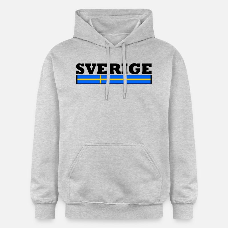 Drapeau suède - Sweat à capuche Softstyle® Gildan Unisexe - gris clair chiné