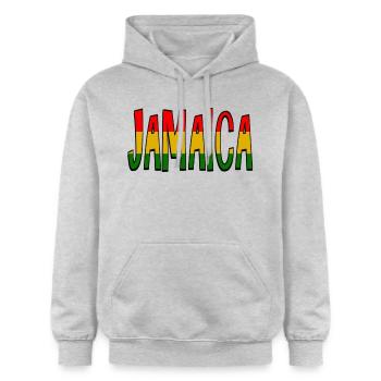 jamaica - Sweat à capuche Softstyle® Gildan Unisexe - gris clair chiné - Devant - Liana (172cm) & Jaron (178cm)