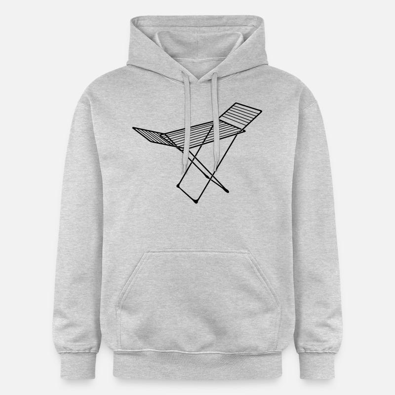 séchoir à linge_s1 - Sweat à capuche Softstyle® Gildan Unisexe - gris clair chiné