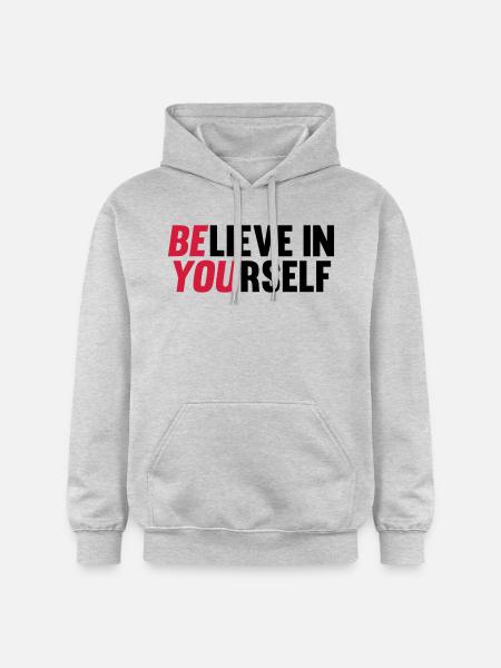 Believe in Yourself - Gildan Unisex Softstyle® Midweight Hoodie - light heather grey